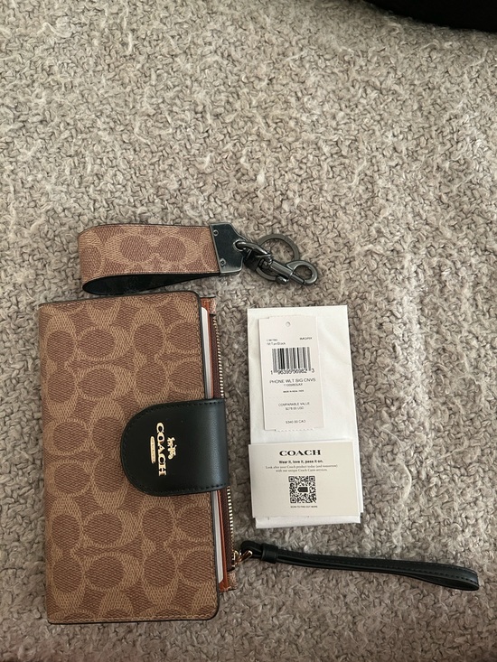 Coach Handbags - COACH TECH PHONE WALLET AND KEYCHAIN FOB NWT